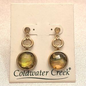 Coldwater Creek | Faceted Round Drop Earrings | 1.25” Length